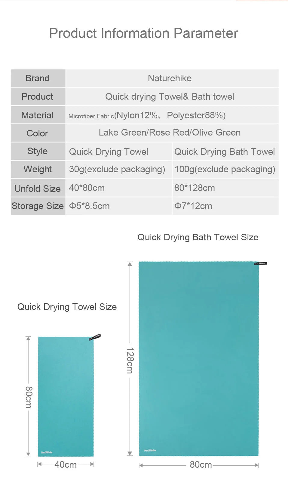 Premium Microfiber Quick-Dry Towel – Sand-Free Beach & Sports Towel