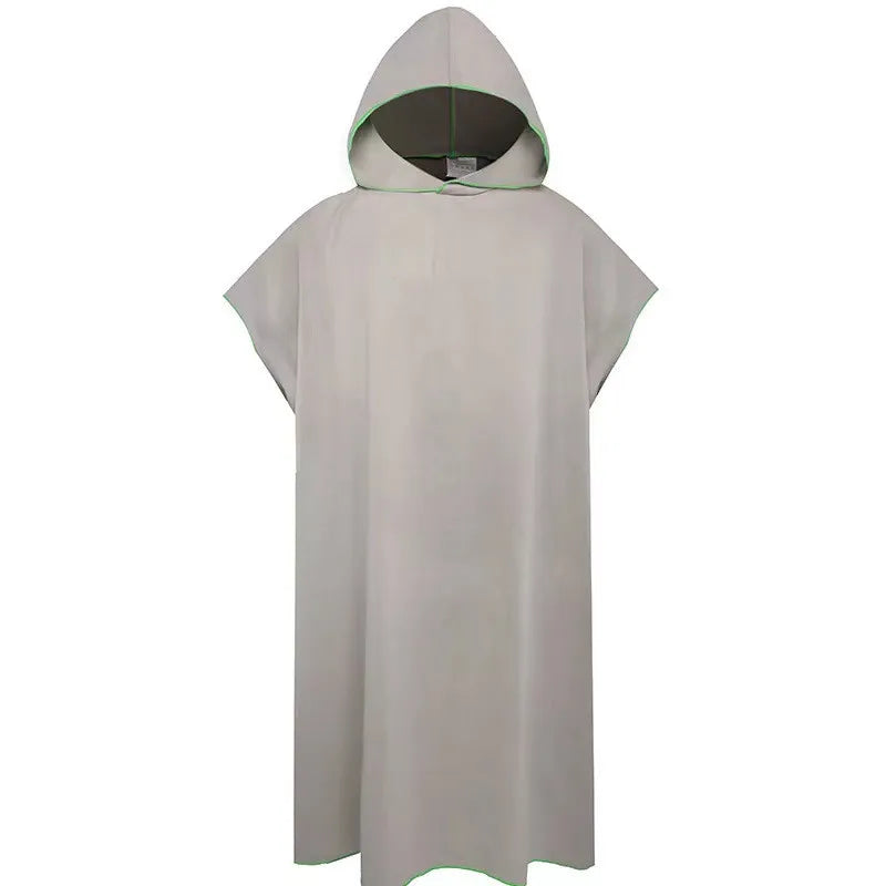 Microfiber Hooded Towel – Quick-Dry Changing Robe for Swimming, Beach, Surf & Travel