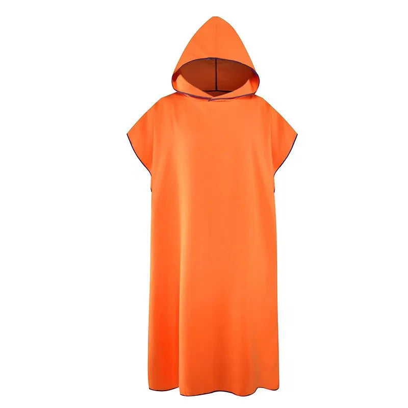 Microfiber Hooded Towel – Quick-Dry Changing Robe for Swimming, Beach, Surf & Travel