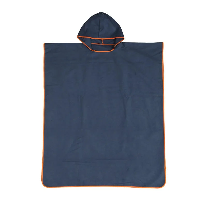 Microfiber Hooded Towel – Quick-Dry Changing Robe for Swimming, Beach, Surf & Travel
