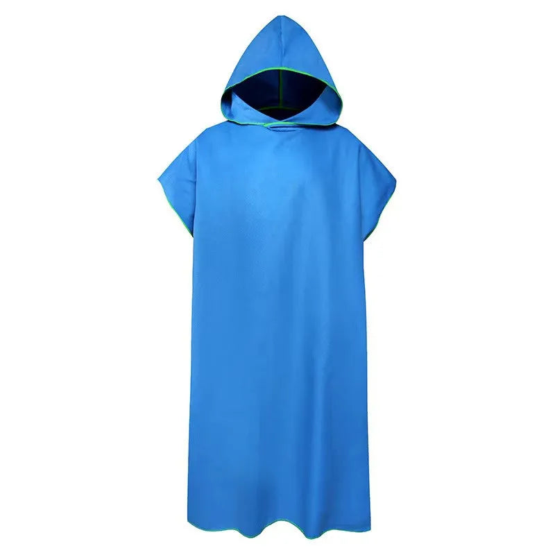 Microfiber Hooded Towel – Quick-Dry Changing Robe for Swimming, Beach, Surf & Travel